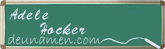 Adele Hocker Visitenkarte